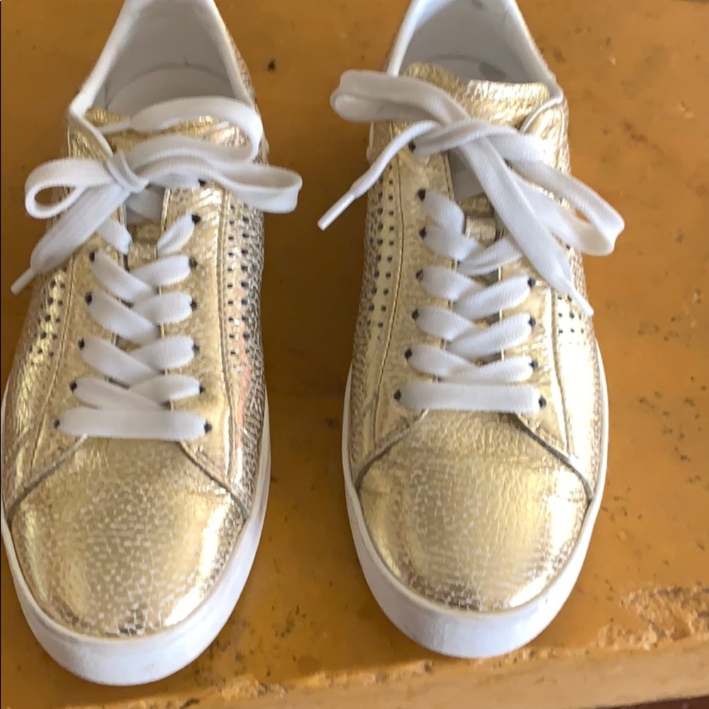 Tod’s Leather Gold Sneakers Woman 36.5